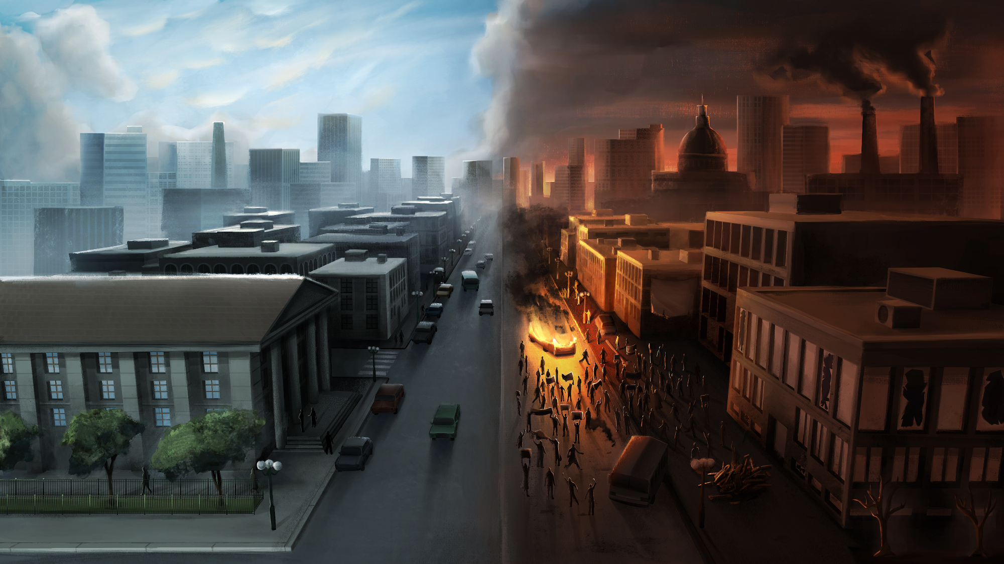 State of Affairs political simulation scene